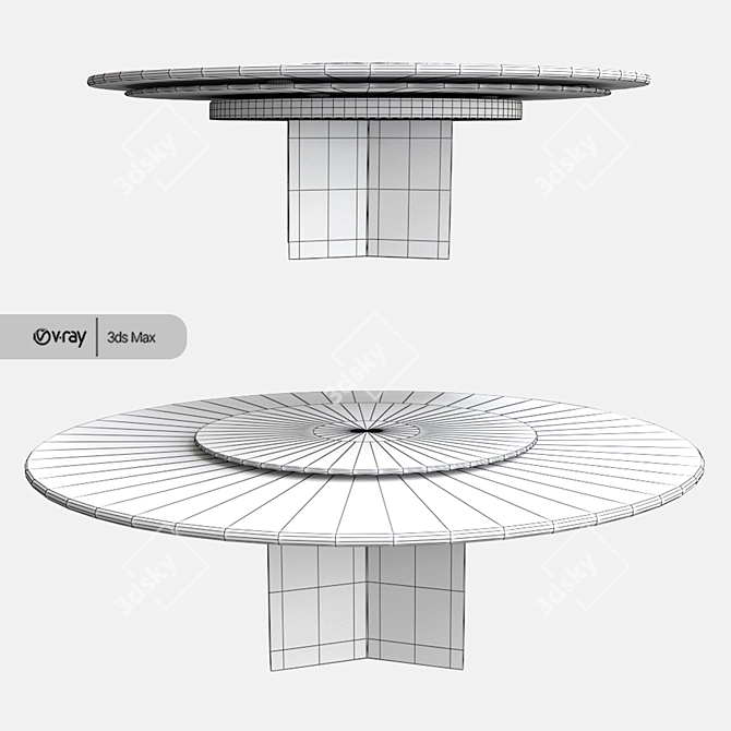 Gallotti Radice Yol Sect Table 3D model image 3