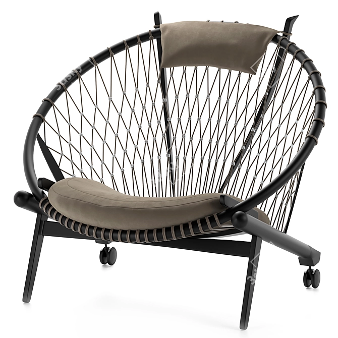 PP Mobler pp130: The Circle Chair 3D model image 1