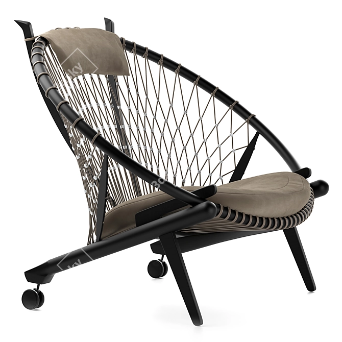 PP Mobler pp130: The Circle Chair 3D model image 3