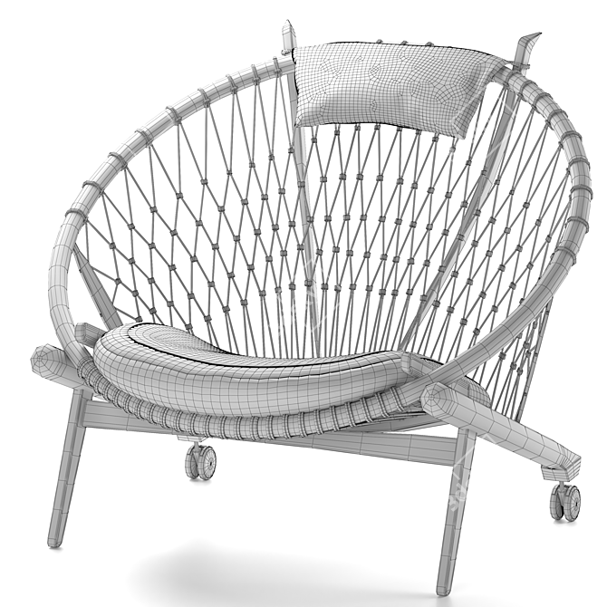 PP Mobler pp130: The Circle Chair 3D model image 5