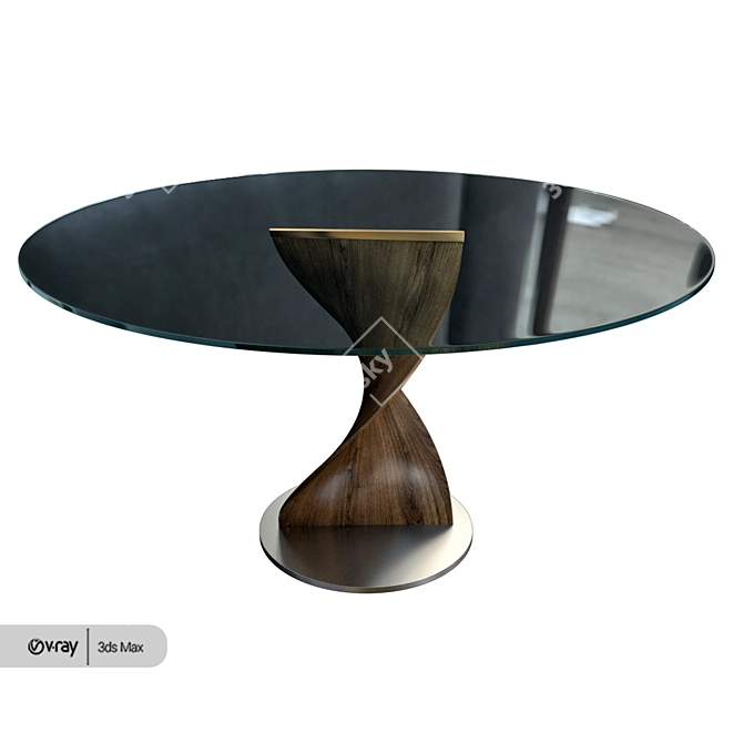 Elika: Stylish and Versatile Porada Table 3D model image 2