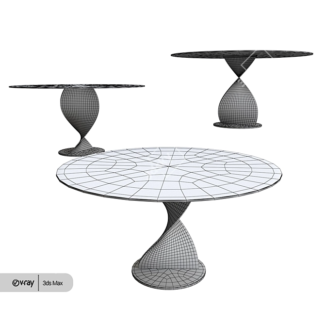 Elika: Stylish and Versatile Porada Table 3D model image 3