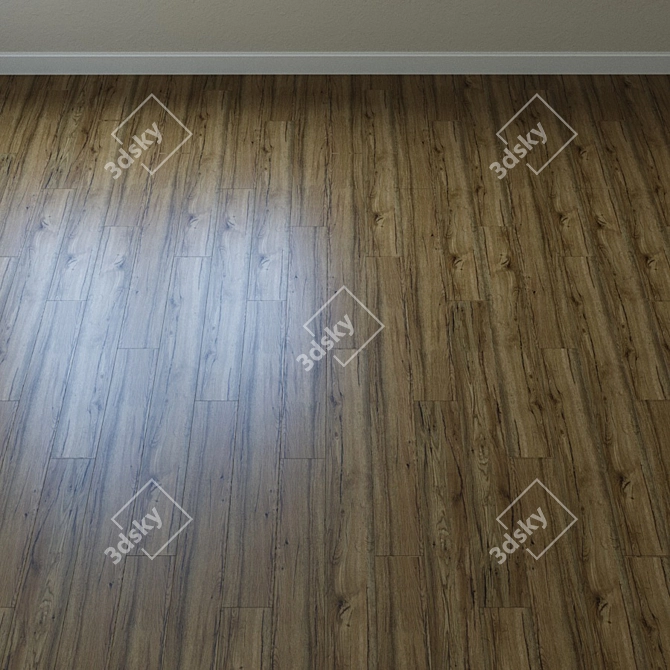 Sienna Chevron Laminate Flooring 3D model image 2