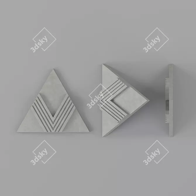 3D Trigon Architectiles: Unlimited Creative Patterns 3D model image 1