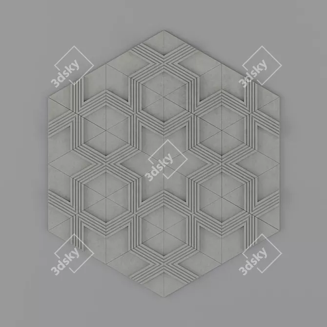 3D Trigon Architectiles: Unlimited Creative Patterns 3D model image 4