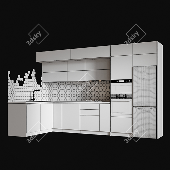 Feature-rich Kitchen Appliances Bundle 3D model image 3