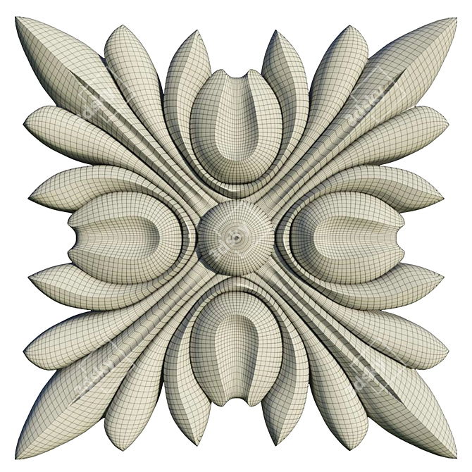 3D Model for CNC Cutting: Rozetka 3D model image 2