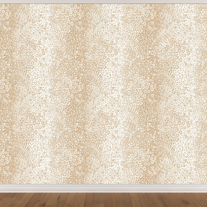 Seamless Wallpaper Set: 3 Colors 3D model image 4