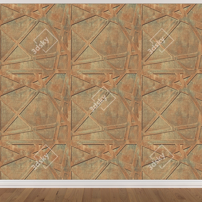 Seamless Wallpaper Set 1070 | 3 Colors 3D model image 4