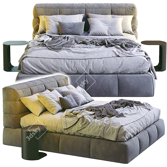Luxurious Ditre Italia Dunn Bed 3D model image 2