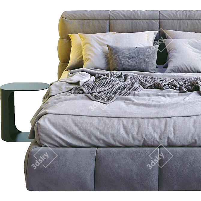 Luxurious Ditre Italia Dunn Bed 3D model image 3