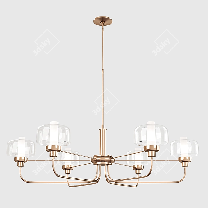 Modern Nola Chandelier: Illuminating Elegance 3D model image 1