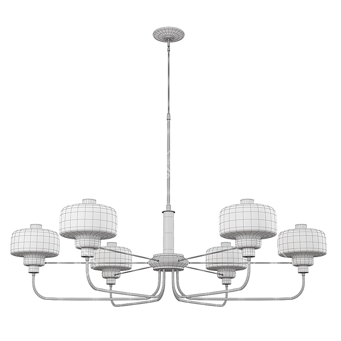 Modern Nola Chandelier: Illuminating Elegance 3D model image 2