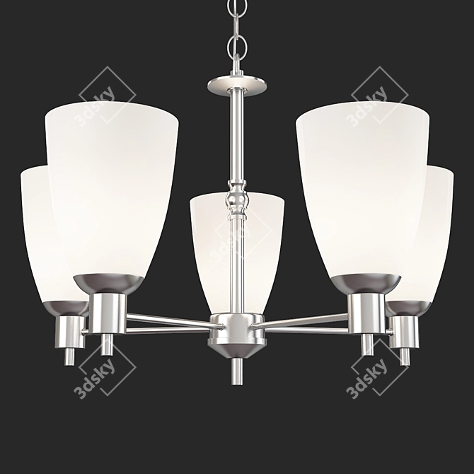 Elegant Jackson Chandelier 3D model image 3