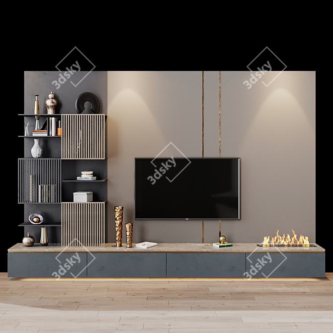 Sleek TV Set with Prosvirinruslan Design 3D model image 1
