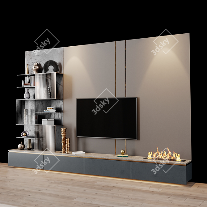 Sleek TV Set with Prosvirinruslan Design 3D model image 2