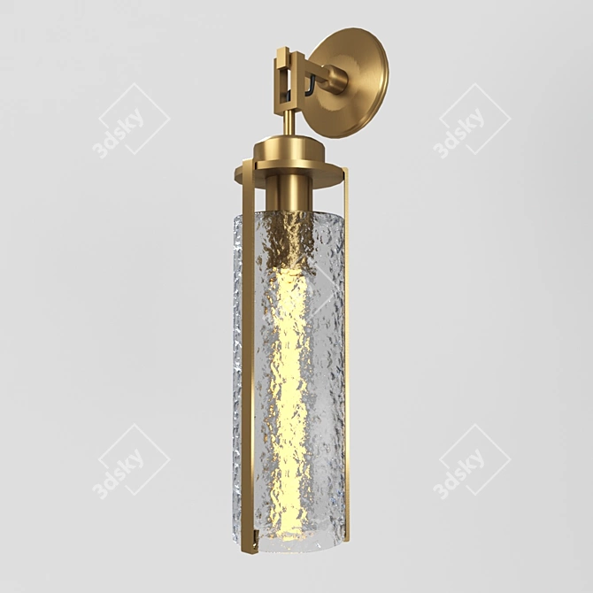 Viran 40.1643 - Stylish Modern Brass Pendant Light 3D model image 1