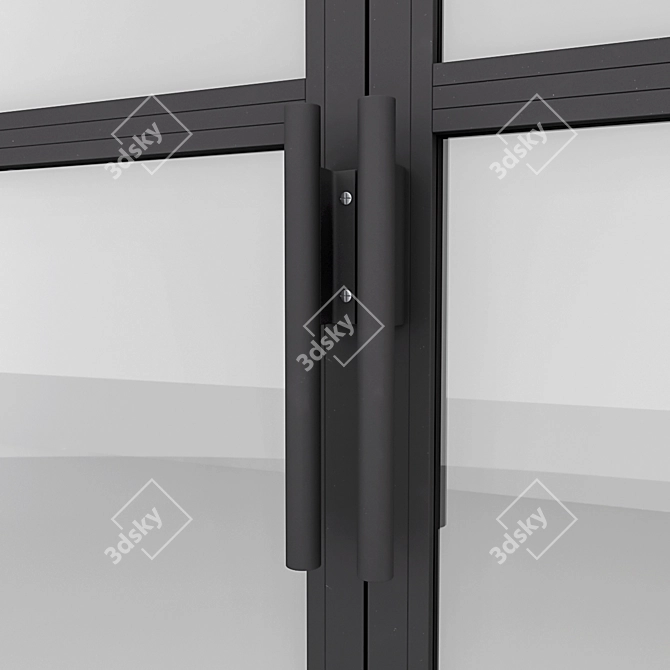 Sleek Aluminium Door - Vray & Corona 3D model image 4