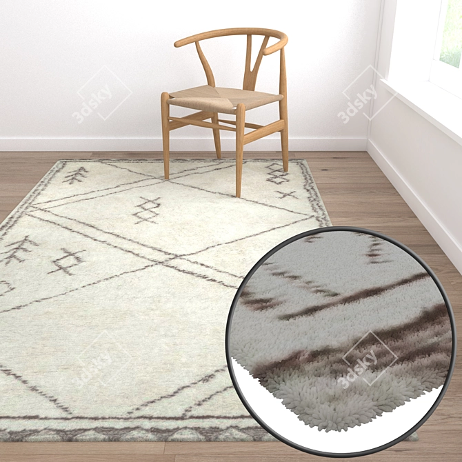 Luxury Carpet Set: High-Quality Textures 3D model image 5