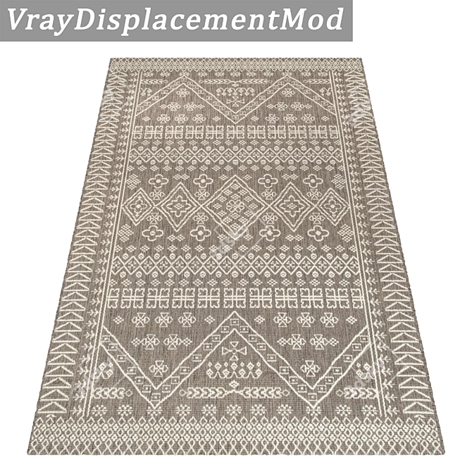 Premium Textured Carpets Set 3D model image 3