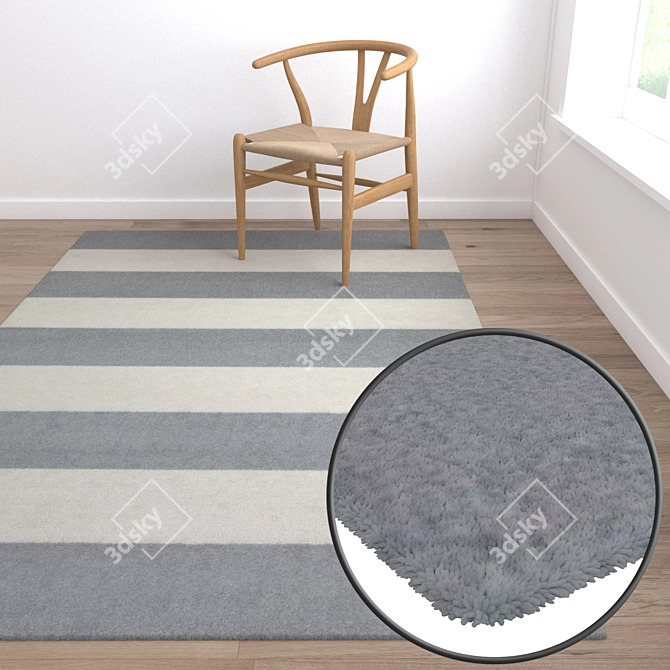 Premium Carpet Set: High-Quality Textures 3D model image 5