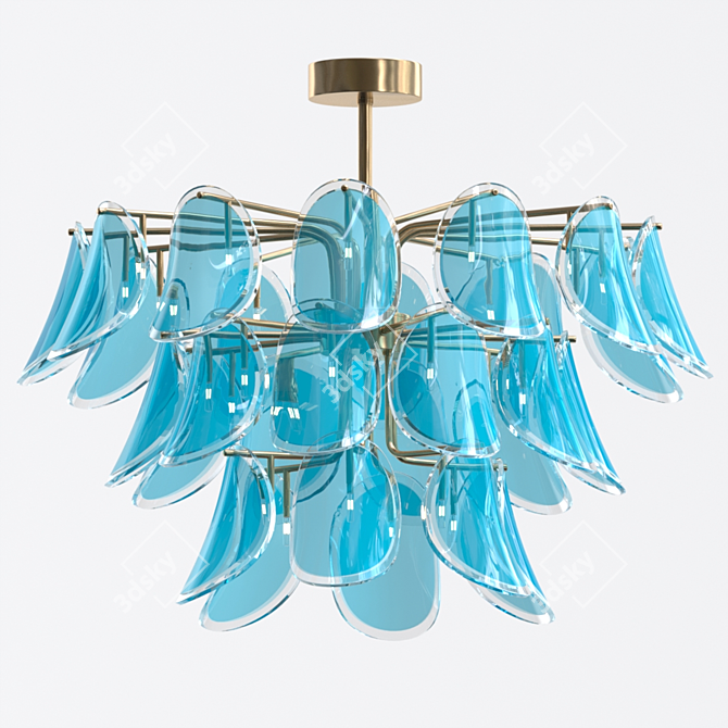 Elegant Underwater Chandelier 3D model image 1