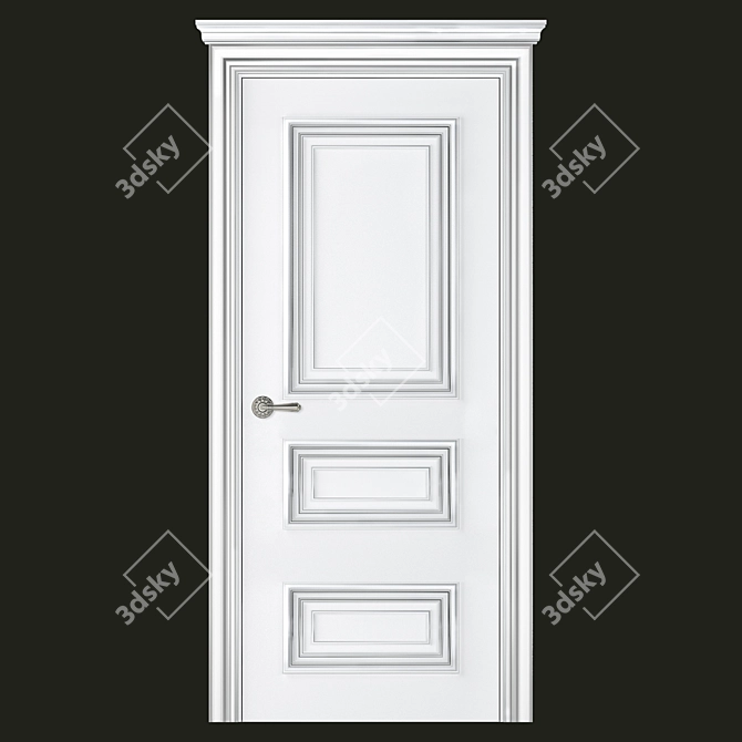 Title: Palazzo 3/1 Interior Door: Elegant and Versatile 3D model image 1