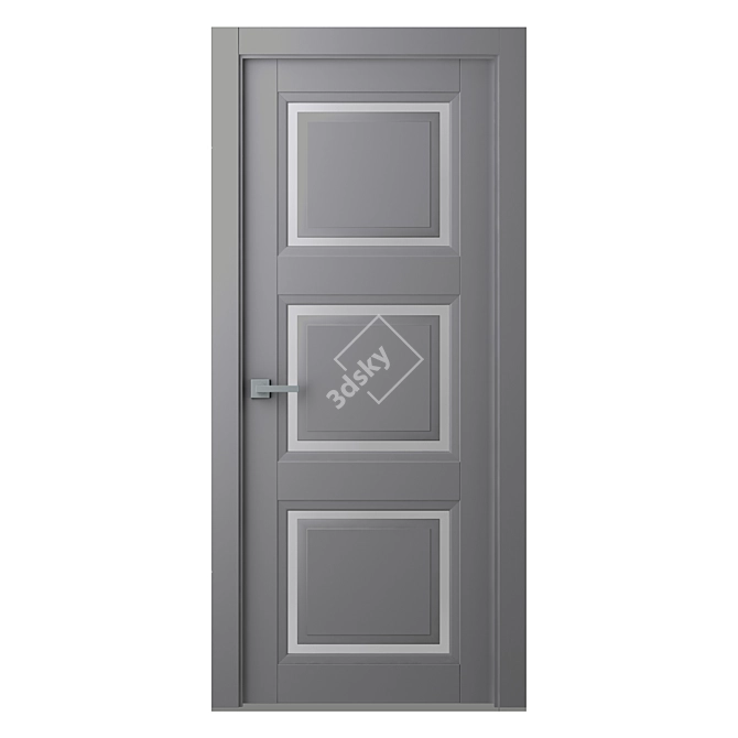 Elegant Aurum 3 Interroom Door 3D model image 1
