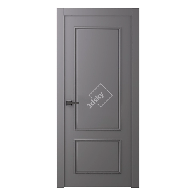 Elegant Lamira 2 Interior Door 3D model image 1