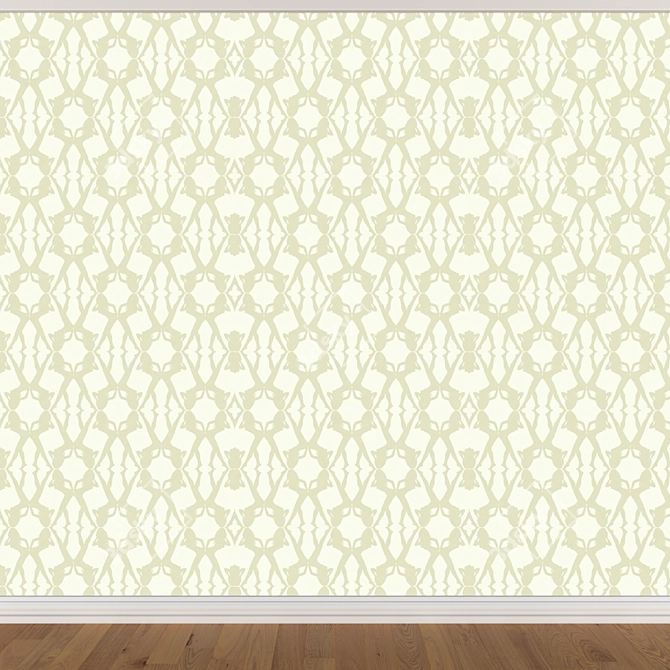 Seamless Wallpaper Set in 3 Colors 3D model image 4