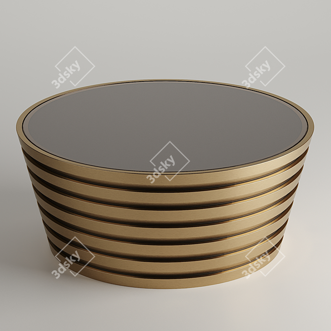  Circle Table: Stylish Millimeter-Sized Design 3D model image 2