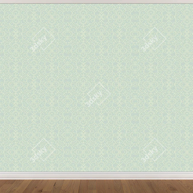 Seamless Wallpaper Set - 3 Colors 3D model image 2