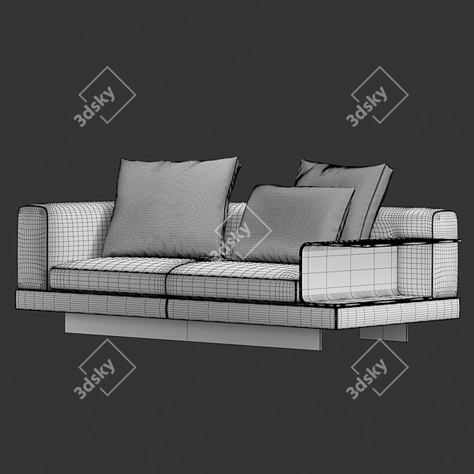 Luxury Minotti Connery Sofa 3D model image 3