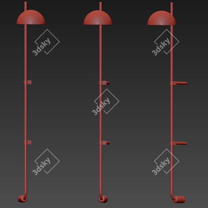 Sleek Wall Scone - Modern Illumination 3D model image 2