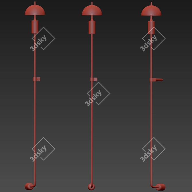 Sleek Wall Scone - Modern Illumination 3D model image 3