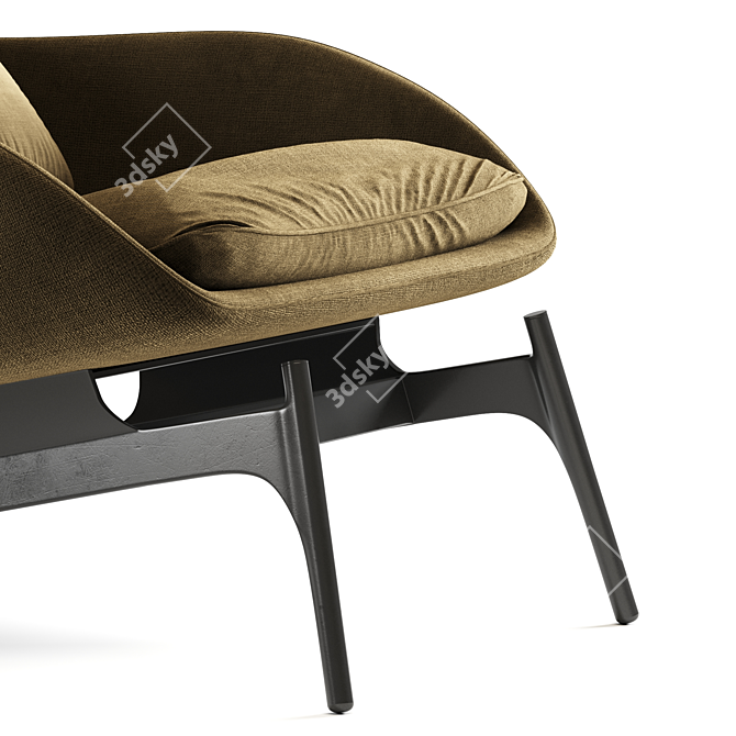 Modern Field Lounge Chair 3D model image 3