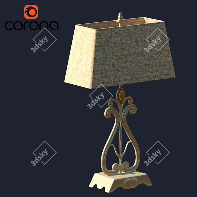 Classic Style Table Lamp 3D model image 1