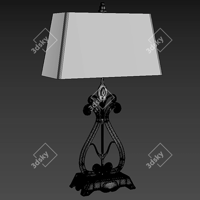 Classic Style Table Lamp 3D model image 4