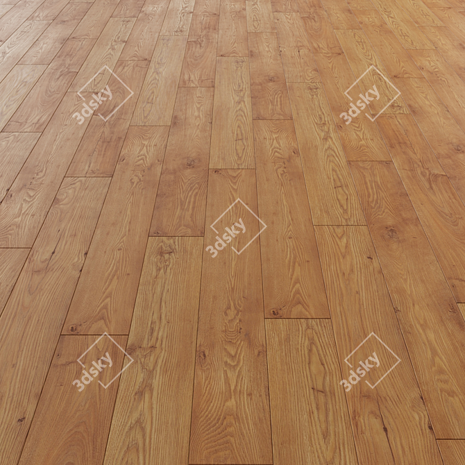 Versatile Laminate Flooring: 3 Layout Options, Editable Poly, 7 Tile Patterns 3D model image 2