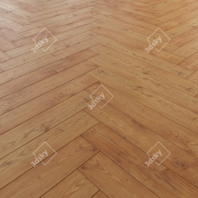 Versatile Laminate Flooring: 3 Layout Options, Editable Poly, 7 Tile Patterns 3D model image 3