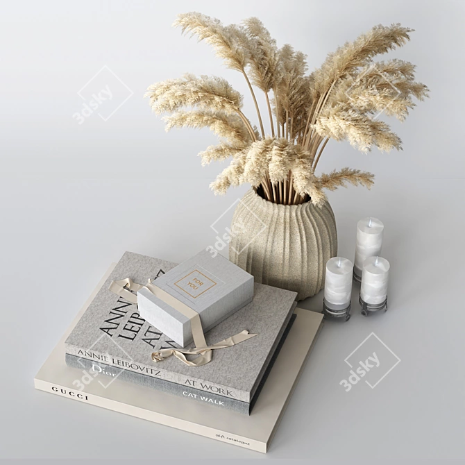 Elegant Decor Set: 3DsMAX 2016 - OBJ 3D model image 1