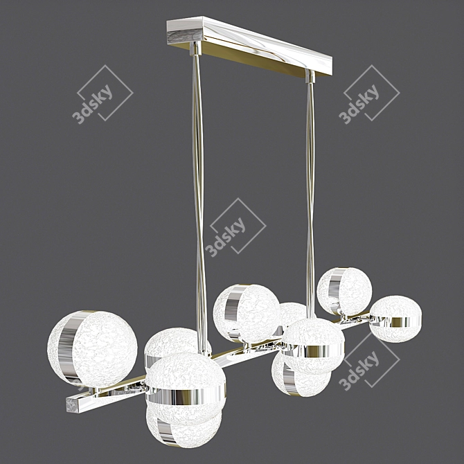 Remote Controlled Suspended LED Light 3D model image 3