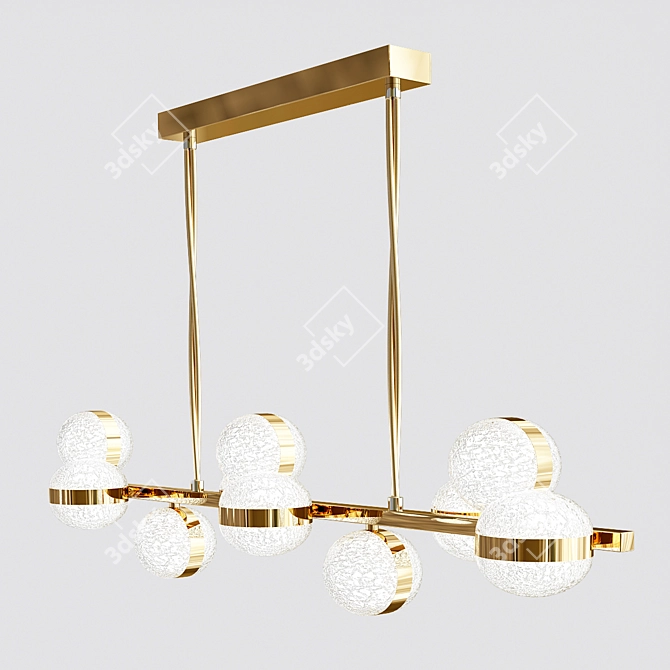 Remote Controlled Suspended LED Light 3D model image 4