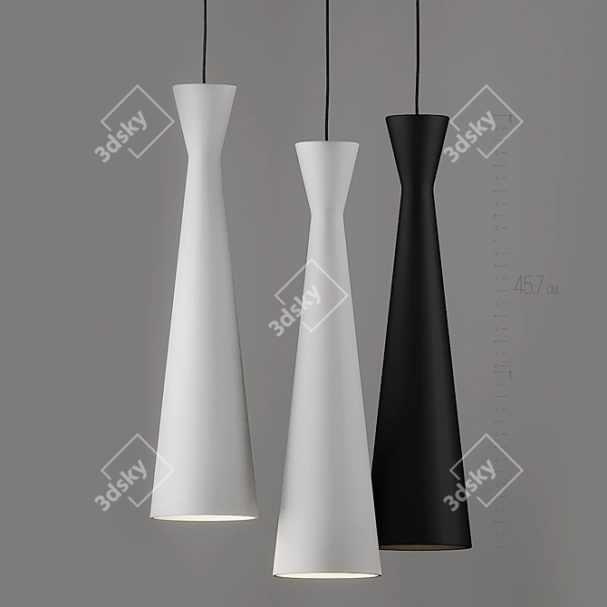 Windsor Pendant Light: Timelessly Elegant 3D model image 8