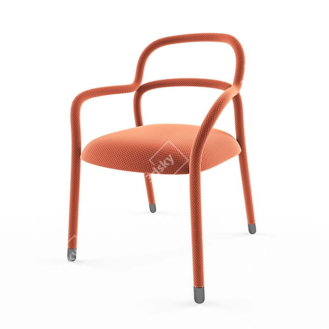 Sleek Single Seat: Modern Elegance 3D model image 1
