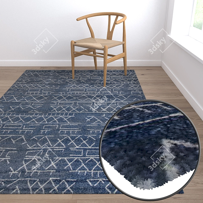 Luxury Carpets Set 3D model image 5