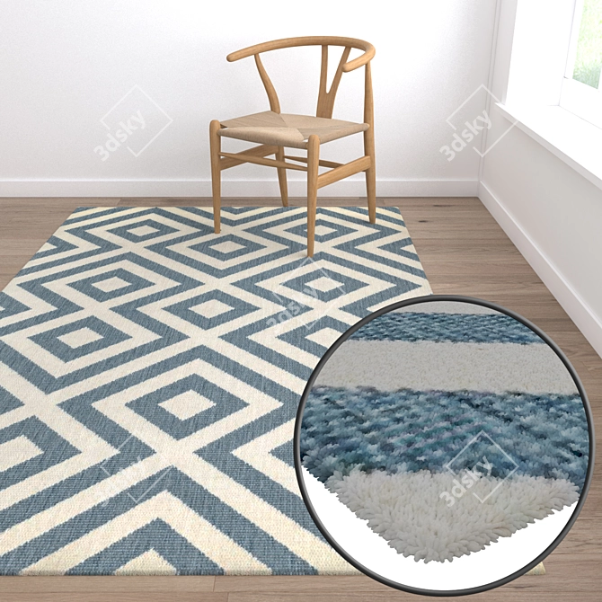 High-Quality Carpet Set for Versatile Rendering 3D model image 5