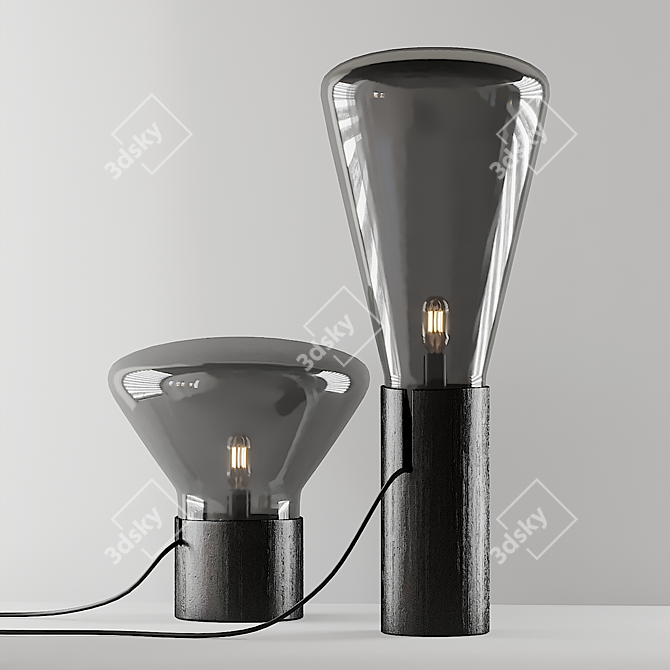 Muffin Tall Floor Lamp: Sleek Elegance for Any Space 3D model image 3