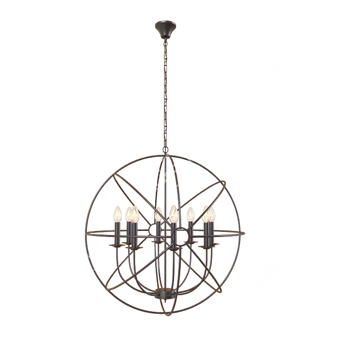  LOFT IT Loft1192-8 Chandelier 3D model image 1