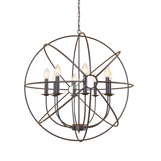  LOFT IT Loft1192-8 Chandelier 3D model image 2